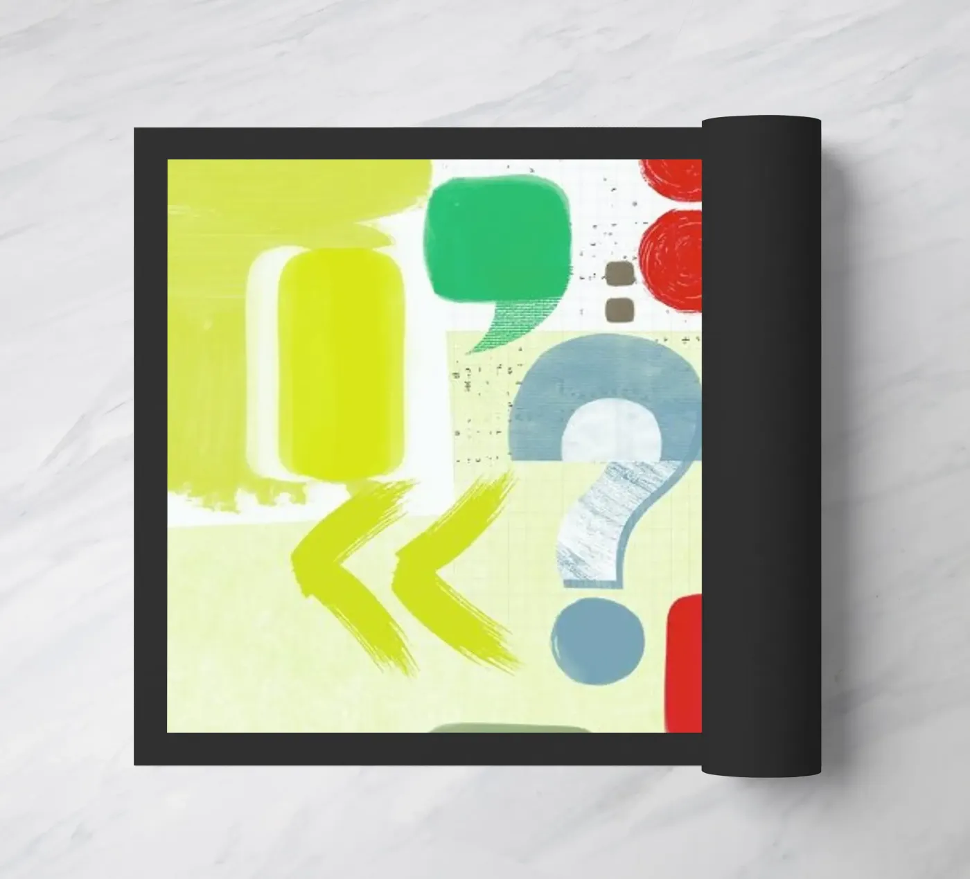 Punctuation deurmat van Catherine Aguilar