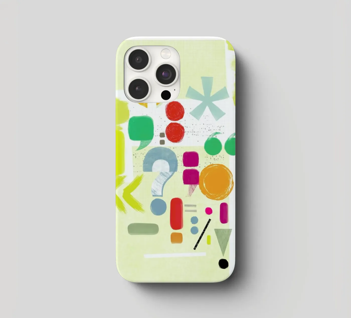 Punctuation iphone case by Catherine Aguilar
