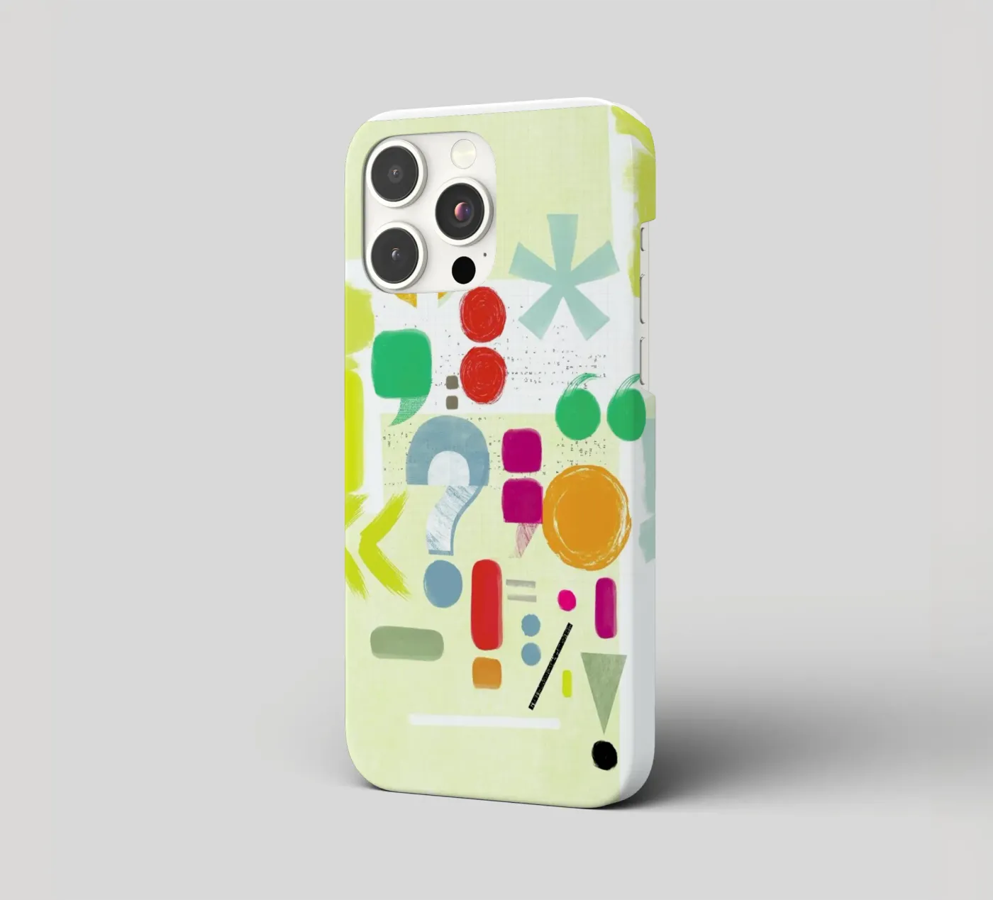 Punctuation iphone case by Catherine Aguilar