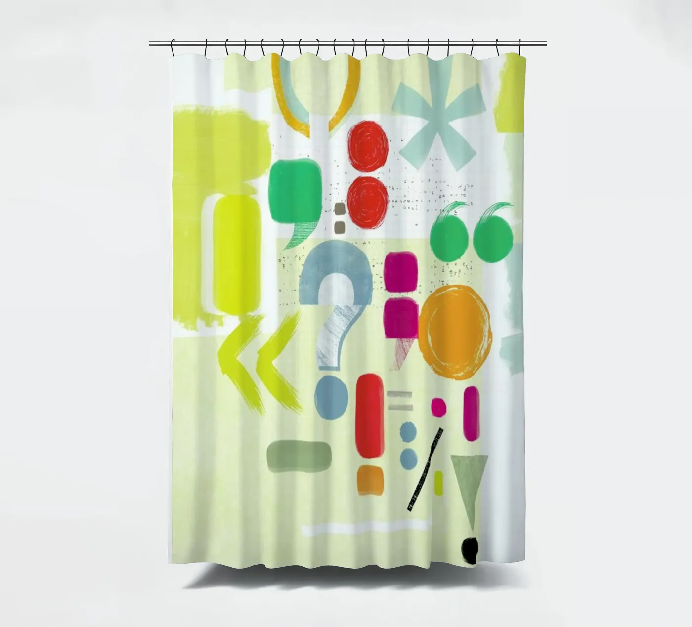 Punctuation Duschvorhang von Catherine Aguilar
