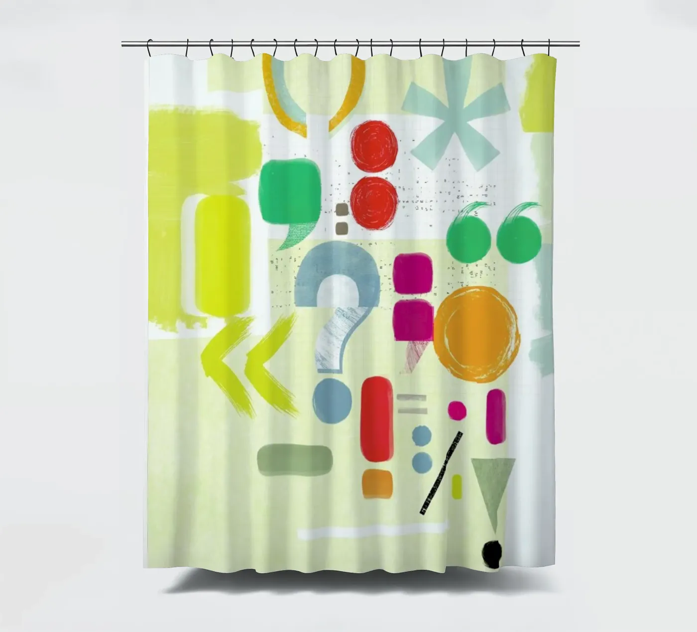Punctuation Duschvorhang von Catherine Aguilar