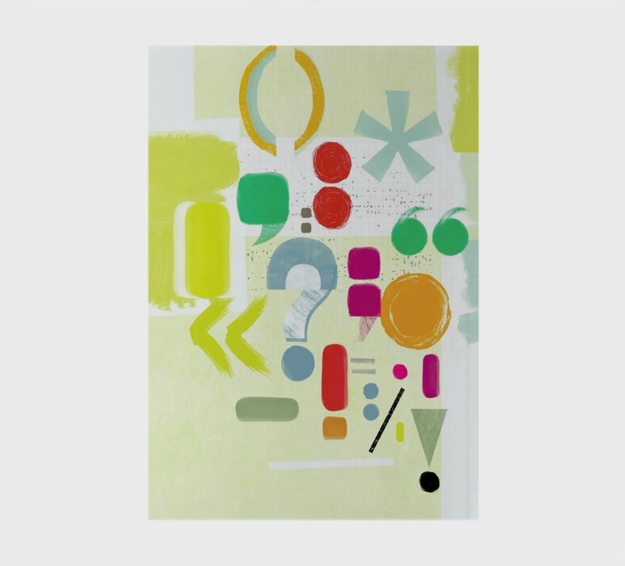 Punctuation notebook by Catherine Aguilar