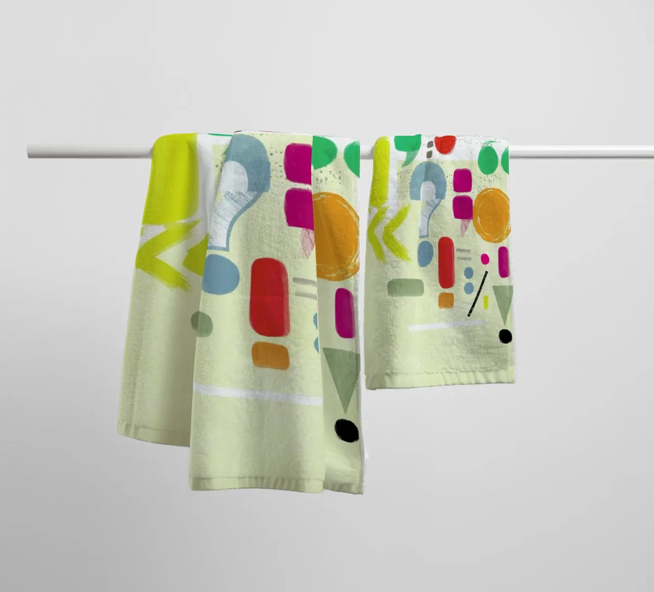 Punctuation towel by Catherine Aguilar