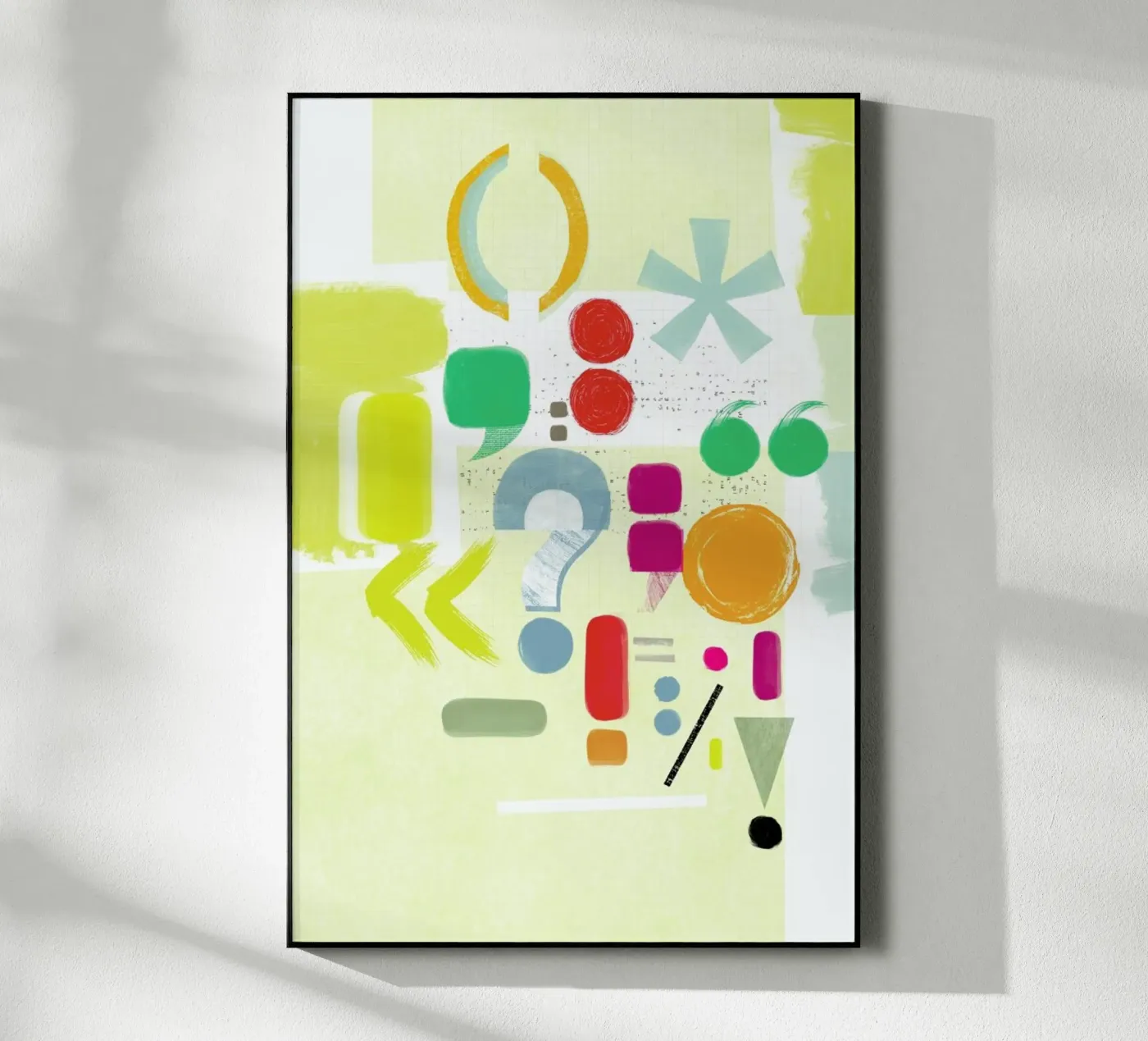 Punctuation plexiglass da Catherine Aguilar