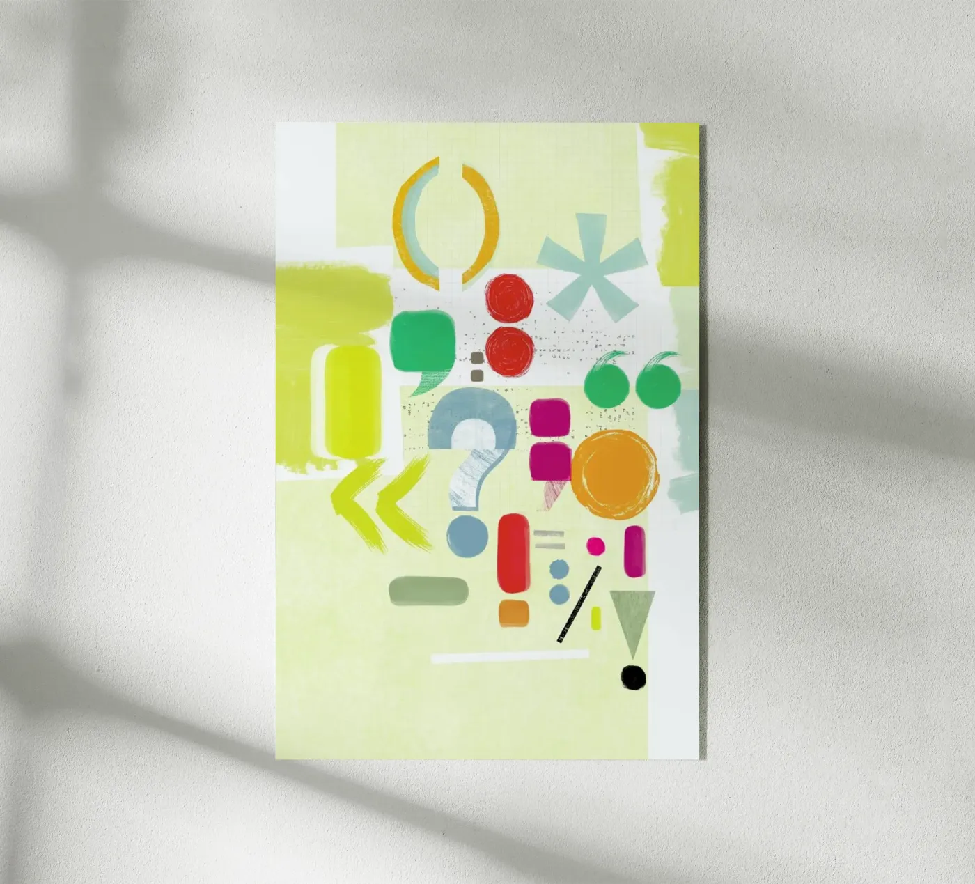 Punctuation plexiglass da Catherine Aguilar