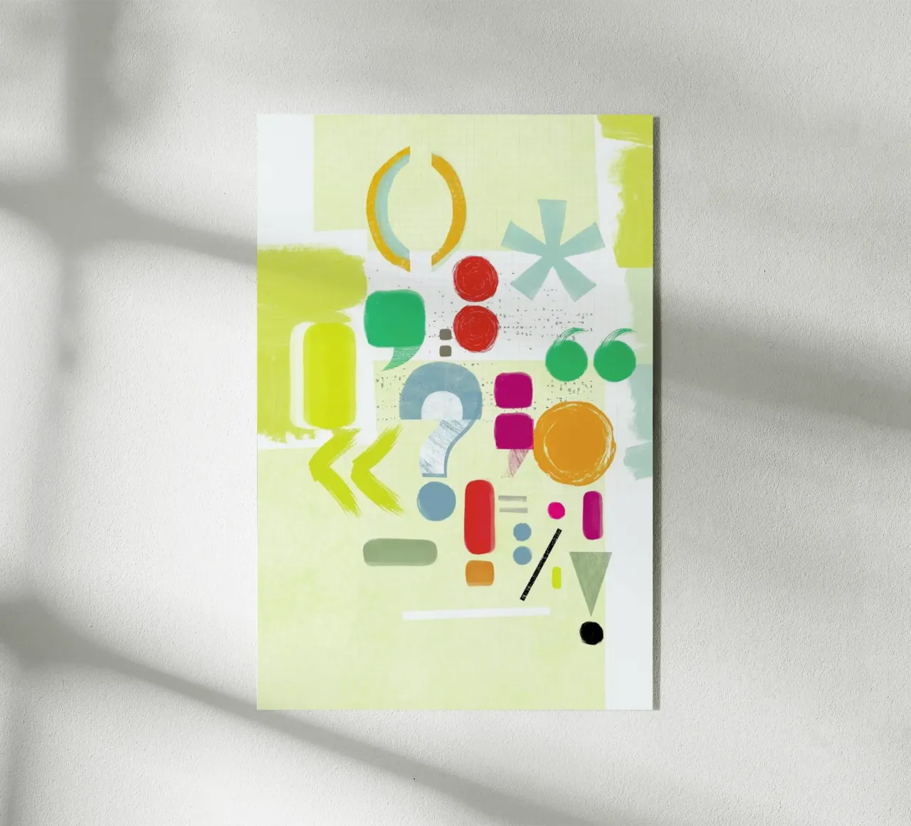 Punctuation plexiglass da Catherine Aguilar