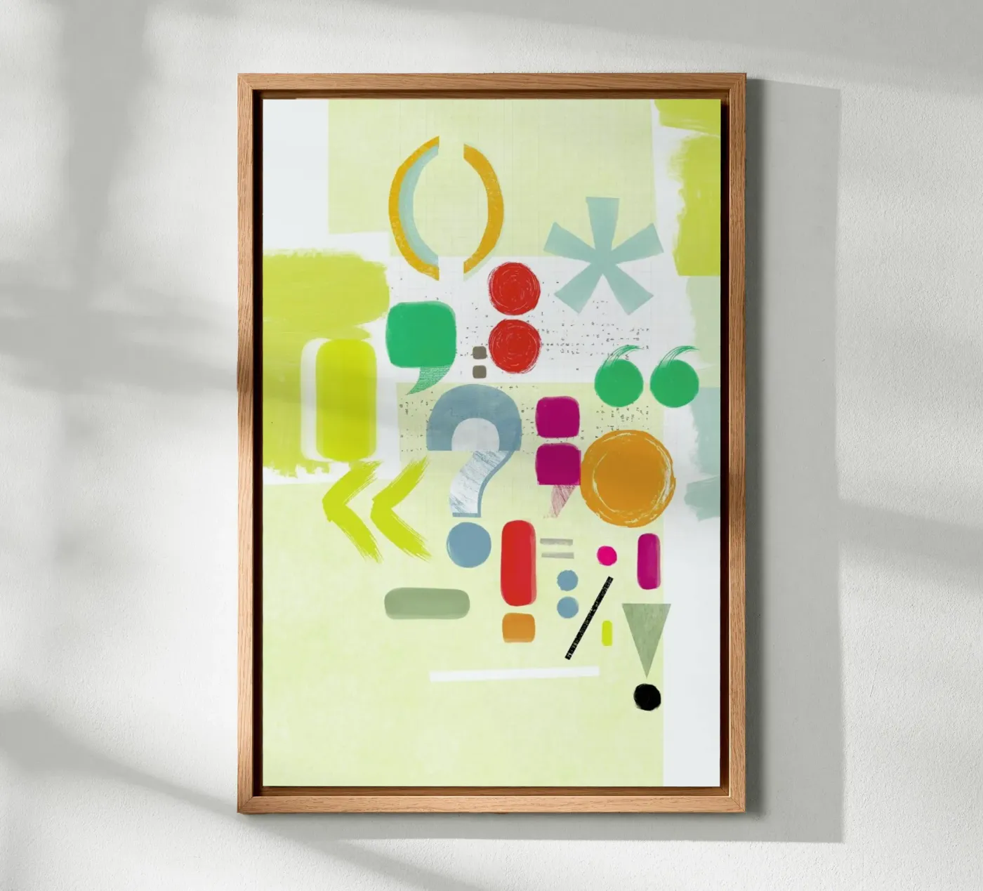 Punctuation canvas van Catherine Aguilar