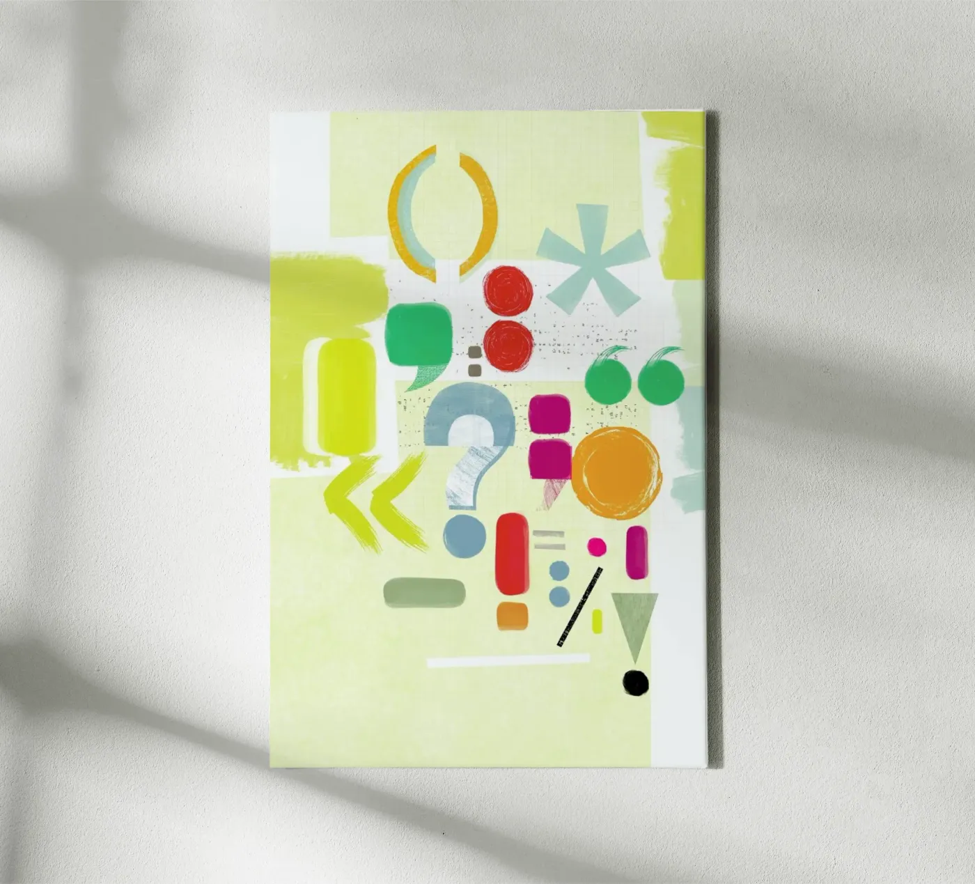 Punctuation canvas van Catherine Aguilar