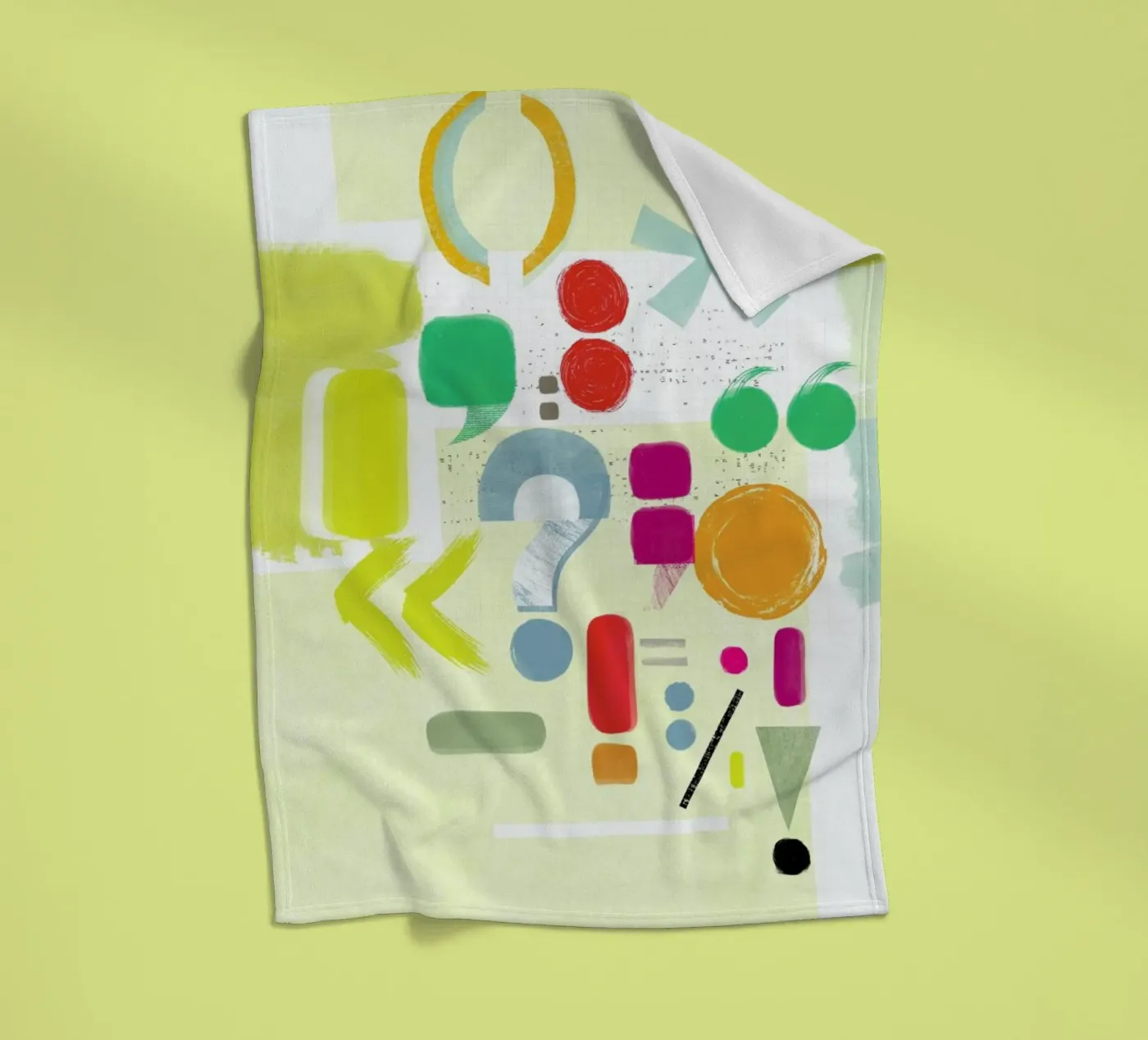 Punctuation Fleecedecke von Catherine Aguilar