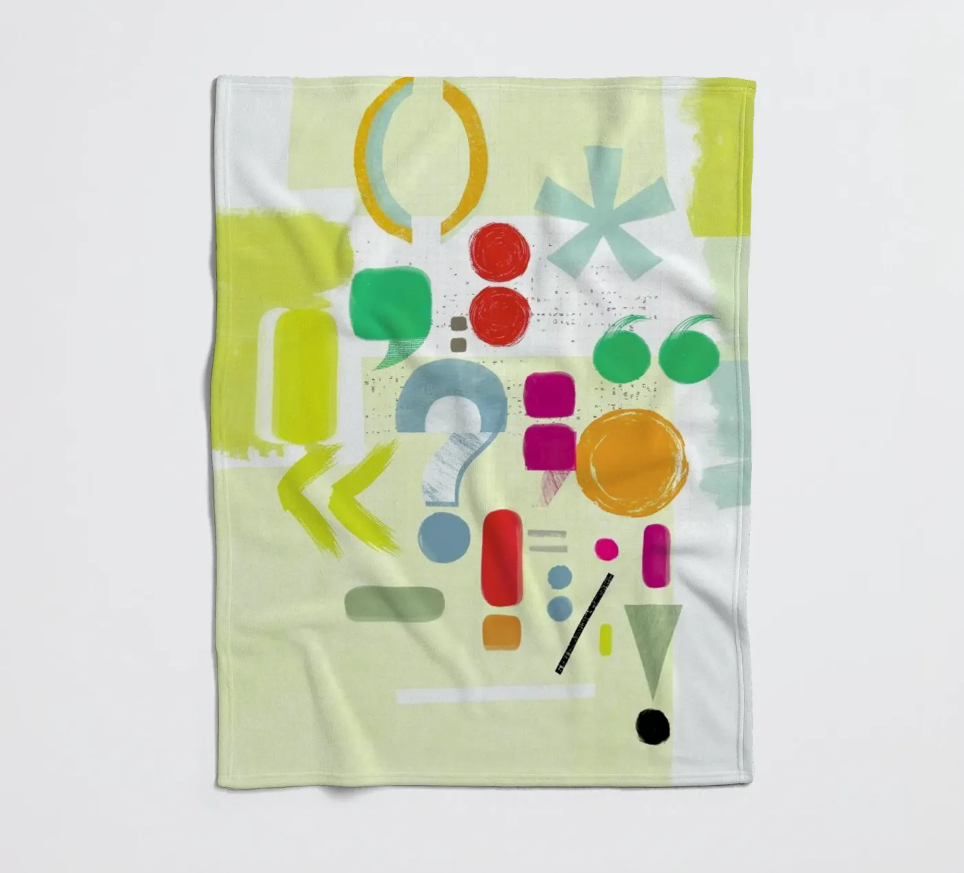 Punctuation Fleecedecke von Catherine Aguilar