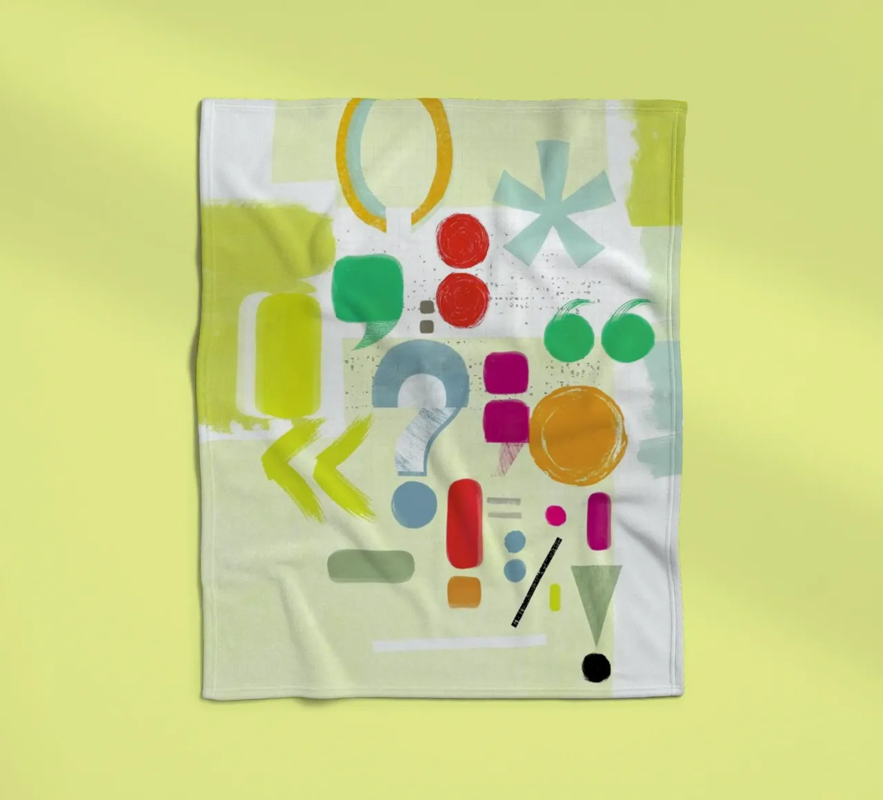 Punctuation Fleecedecke von Catherine Aguilar