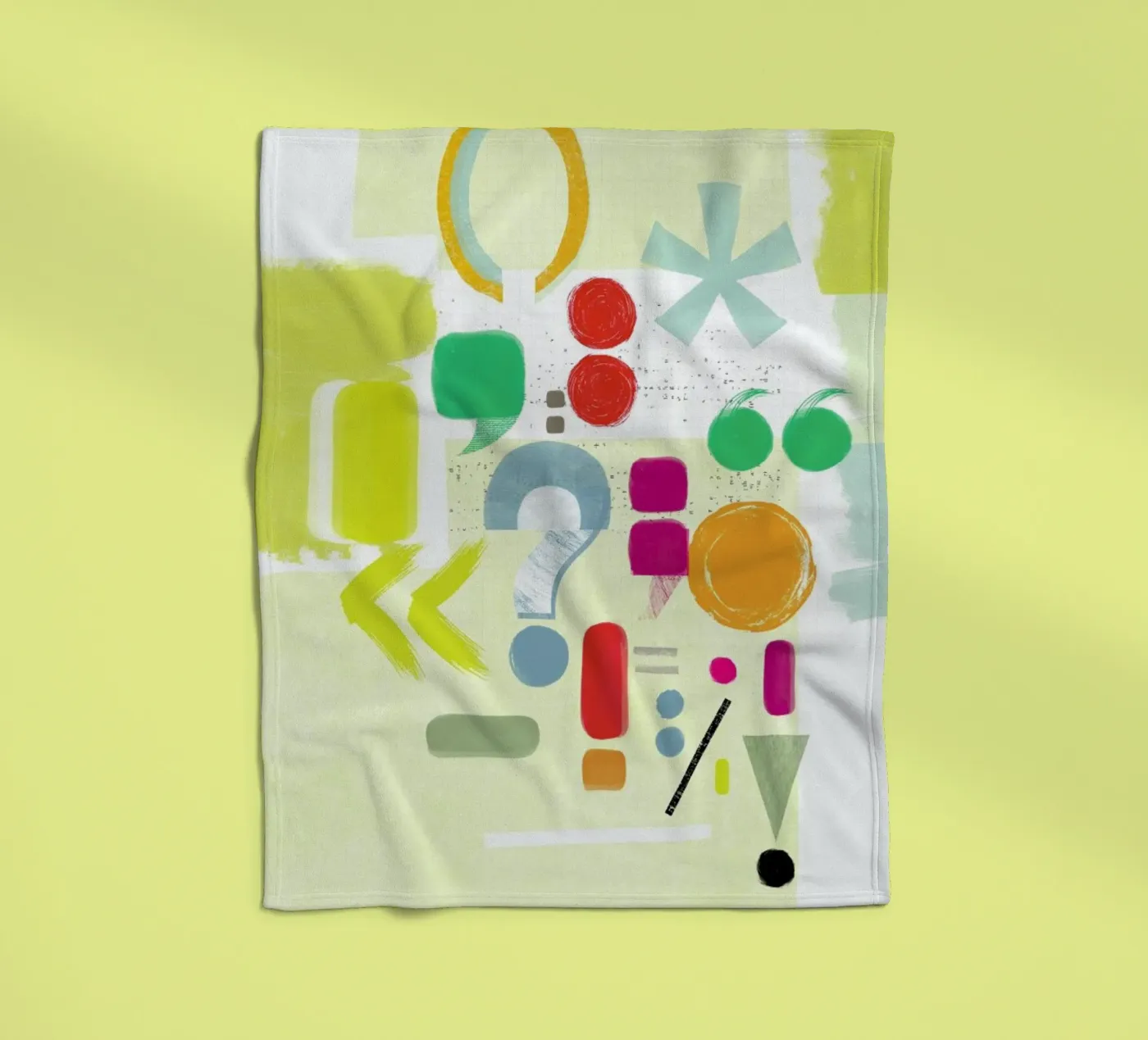 Punctuation Fleecedecke von Catherine Aguilar