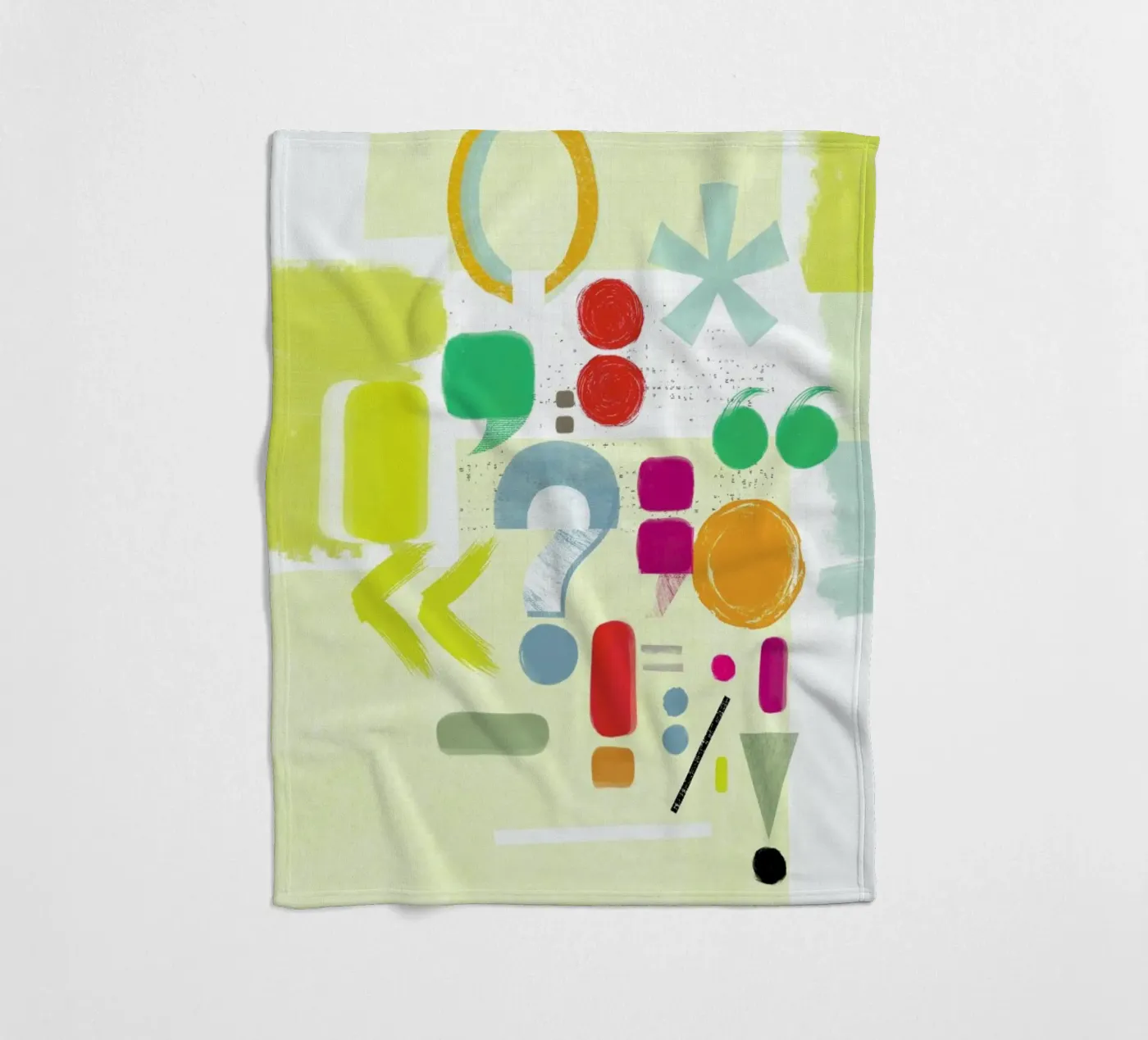 Punctuation Fleecedecke von Catherine Aguilar