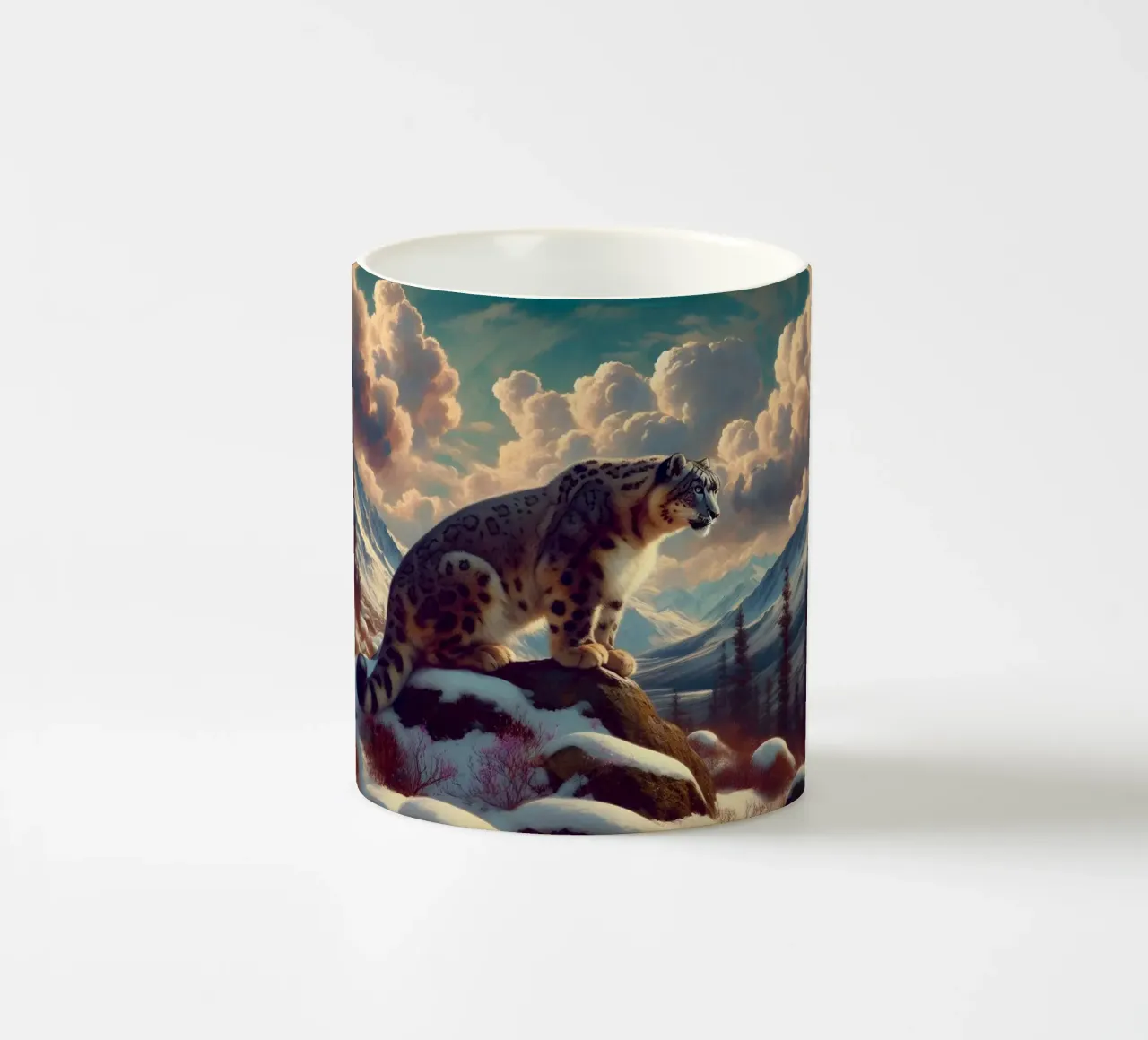 PANTHERE DES NEIGES tazza in ceramica da RUBIANT ART