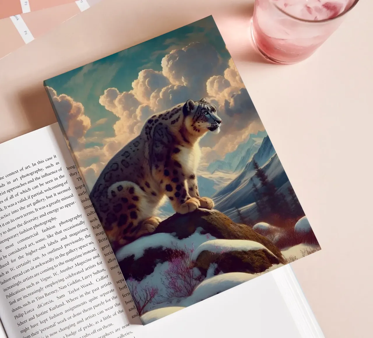 PANTHERE DES NEIGES notebook by RUBIANT ART
