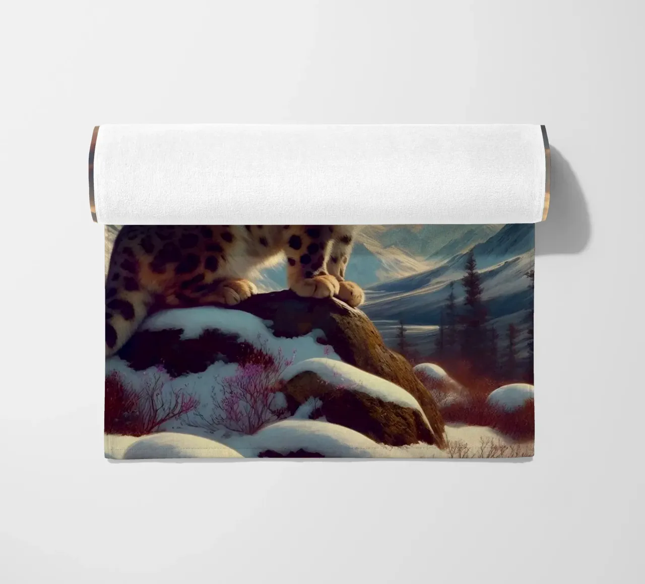 PANTHERE DES NEIGES telo mare da RUBIANT ART