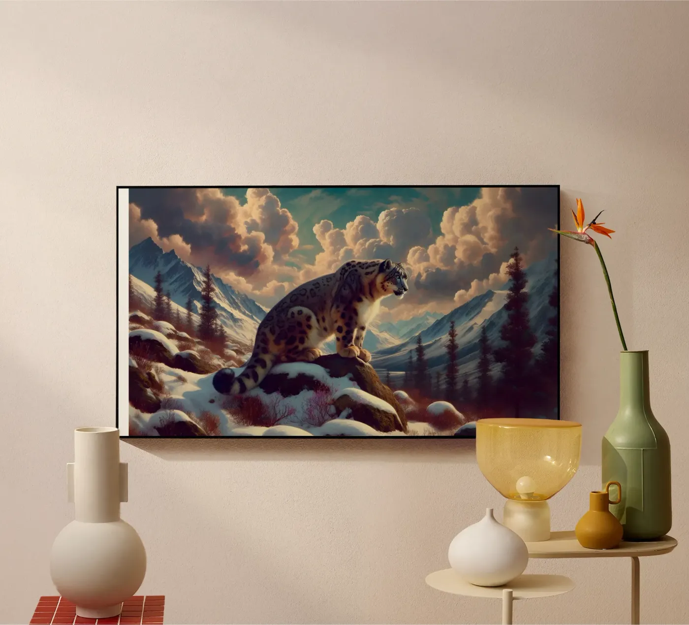 PANTHERE DES NEIGES plexiglass da RUBIANT ART