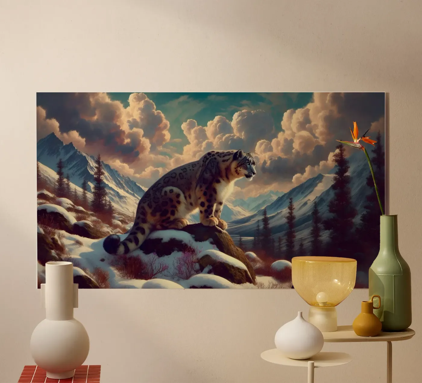 PANTHERE DES NEIGES plexiglass da RUBIANT ART