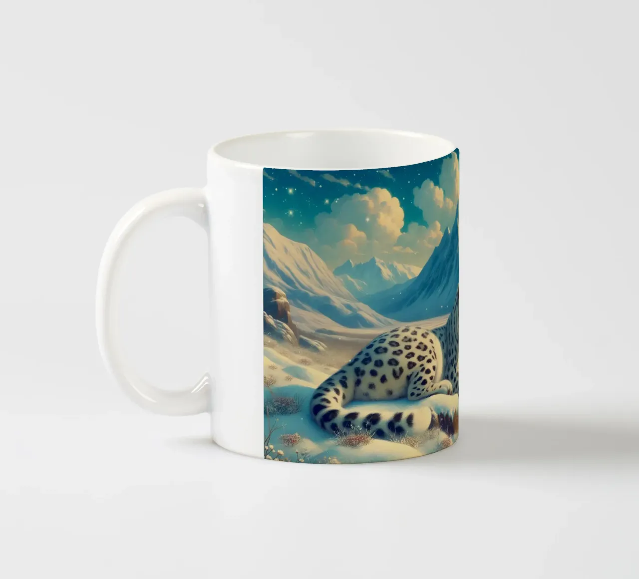 PANTHERE DES NEIGES tazza in ceramica da RUBIANT ART