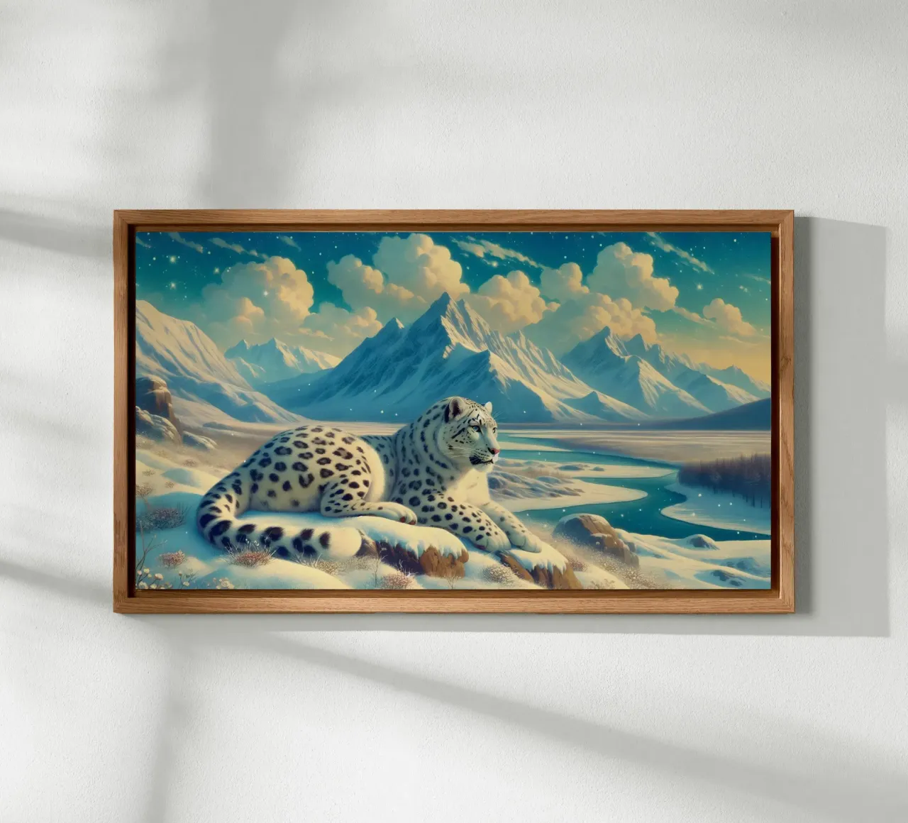 PANTHERE DES NEIGES alluminio dibond da RUBIANT ART