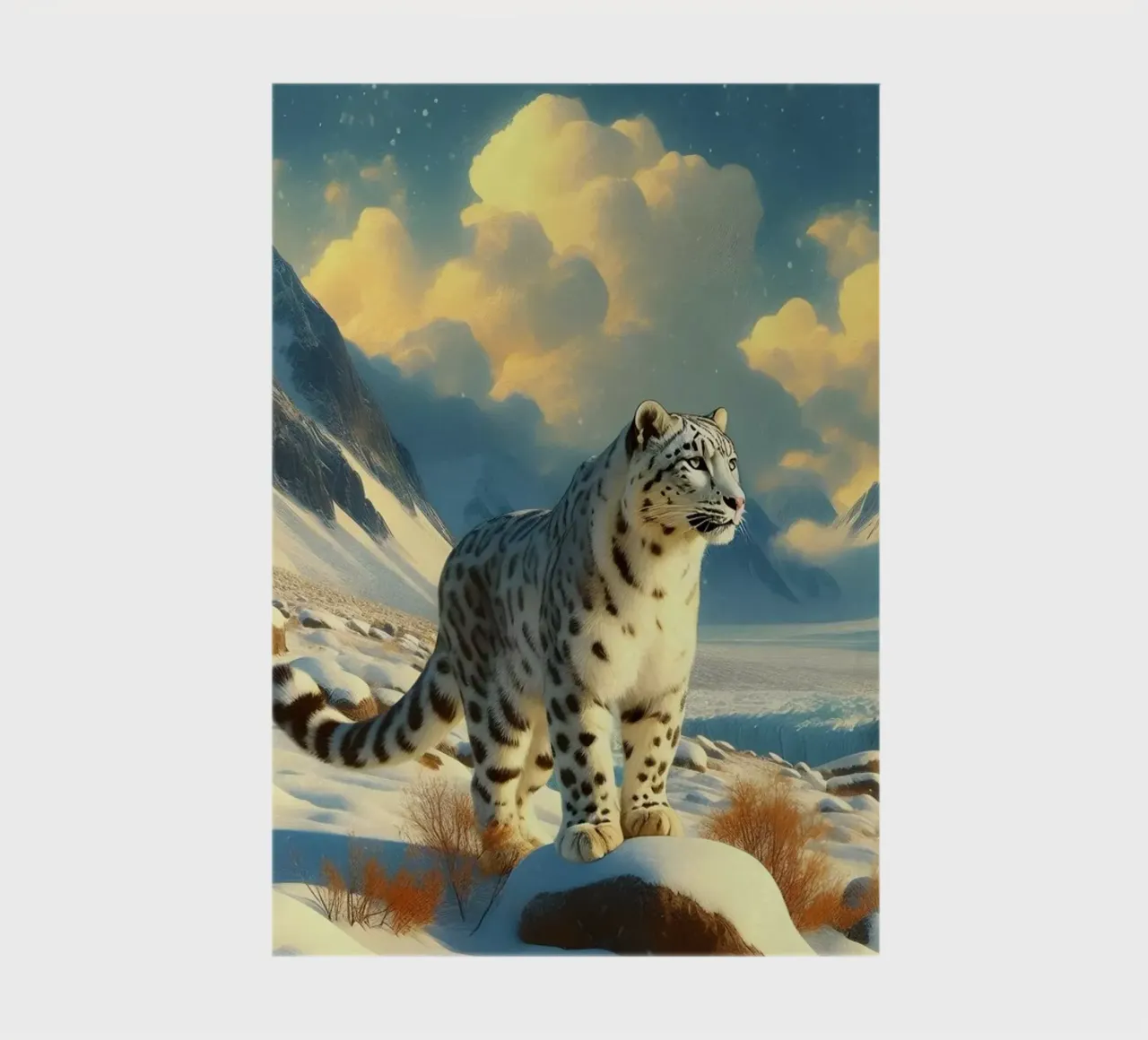 PANTHERE DES NEIGES notebook by RUBIANT ART