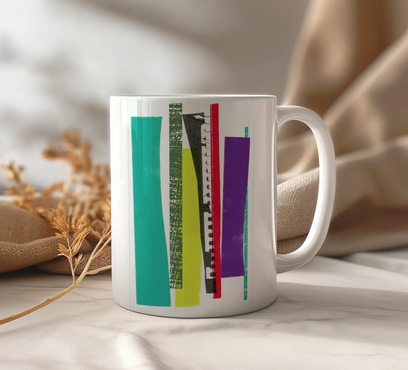 Twigs Keramik Tasse von Catherine Aguilar