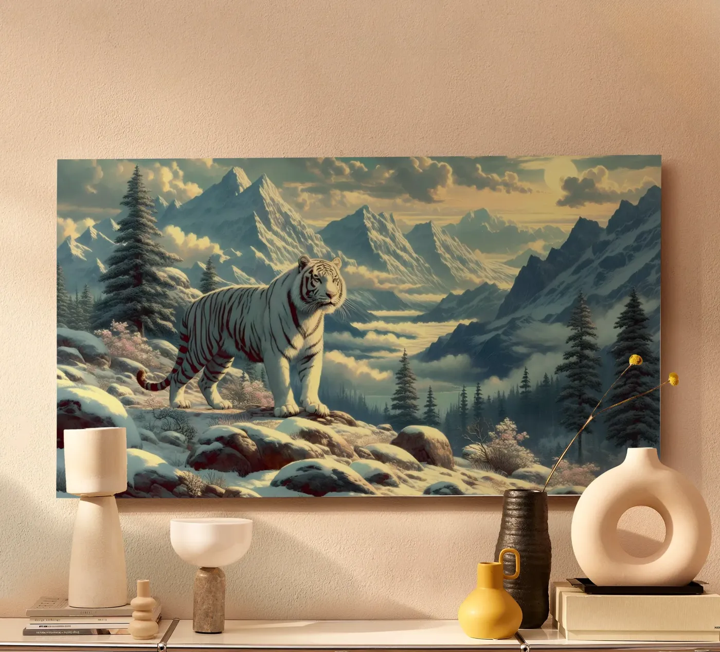 WHITE TIGER forex plate by RUBIANT ART