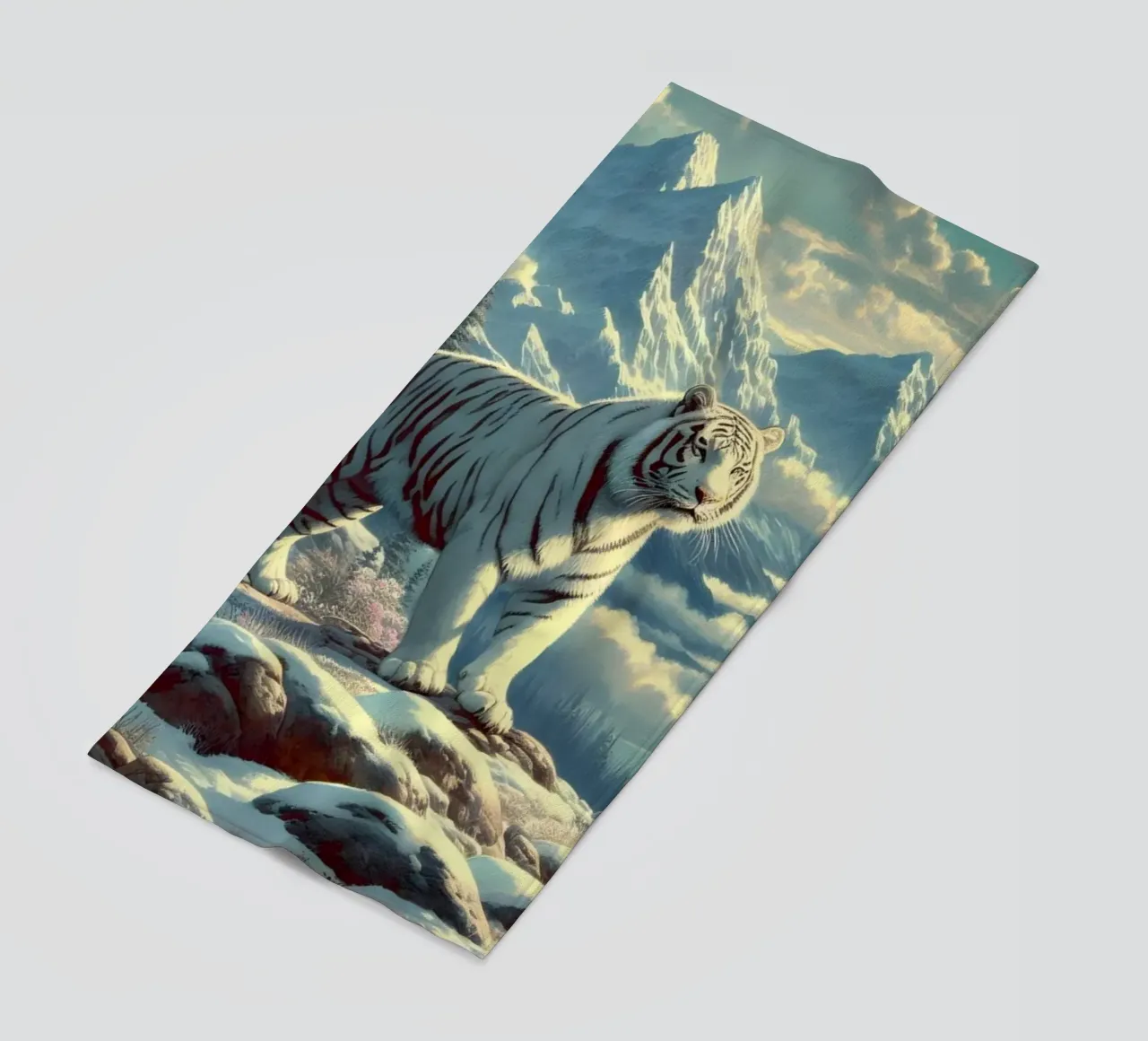 TIGRE BIANCA telo mare da RUBIANT ART