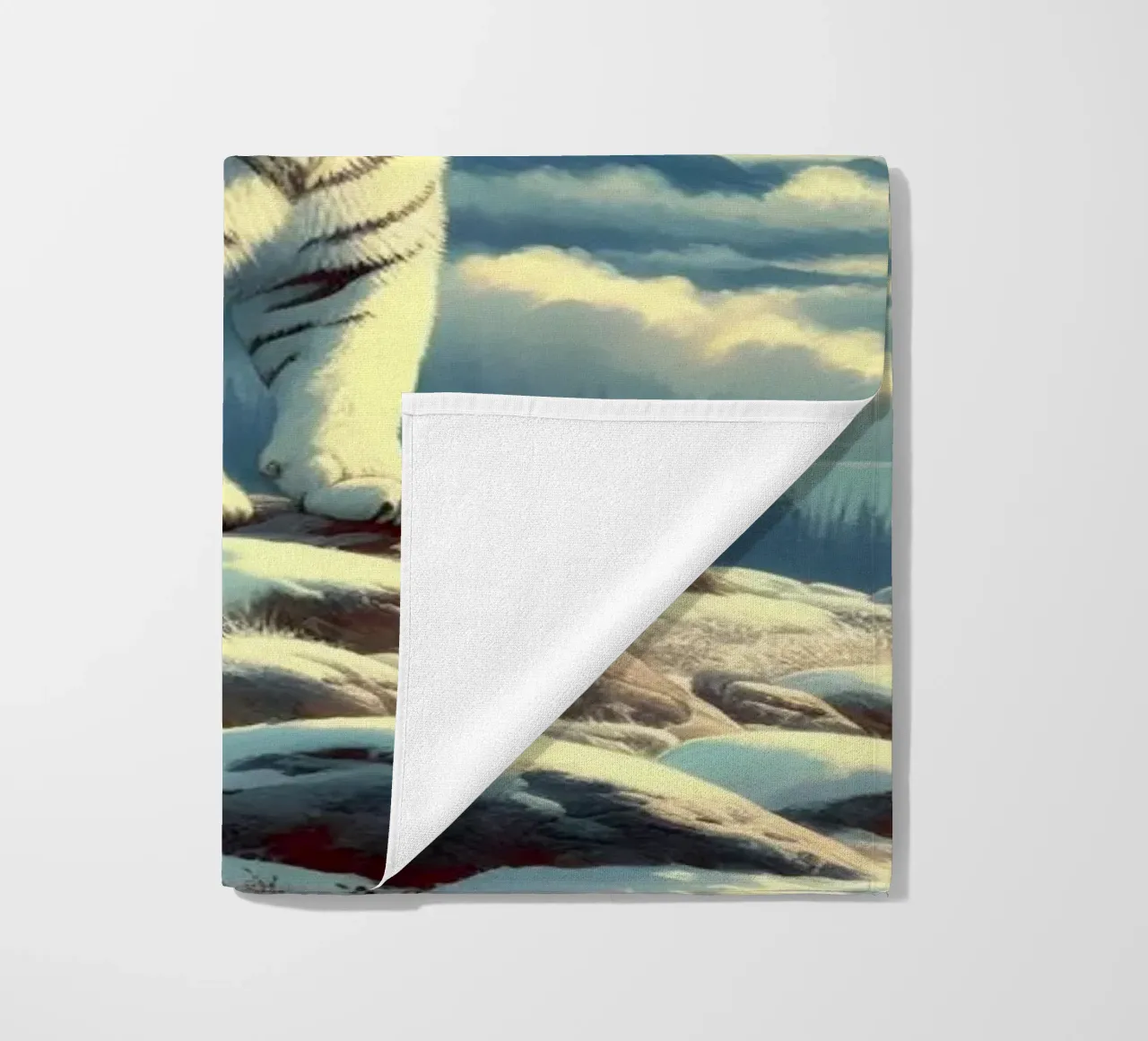 TIGRE BIANCA telo mare da RUBIANT ART