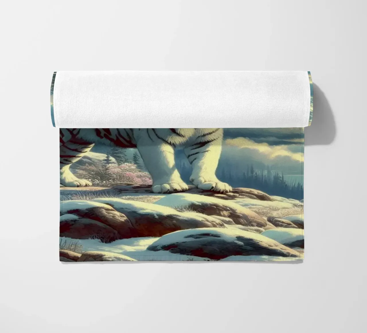 TIGRE BIANCA telo mare da RUBIANT ART