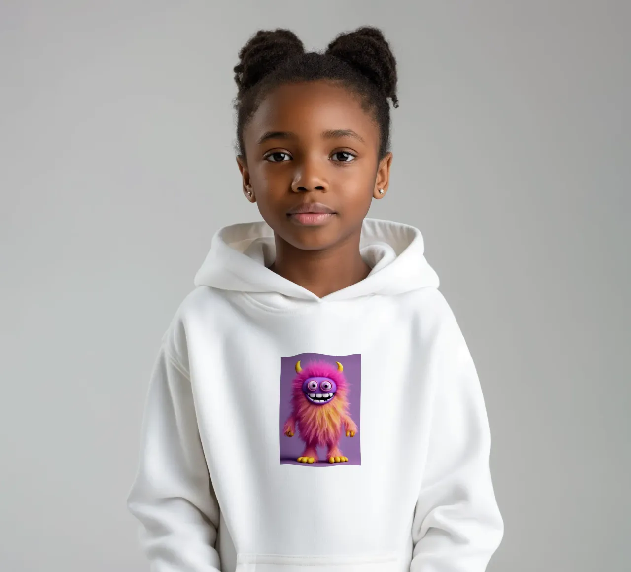 piccolo mostro 2 felpa bambino con cappuccio da Rezh creations