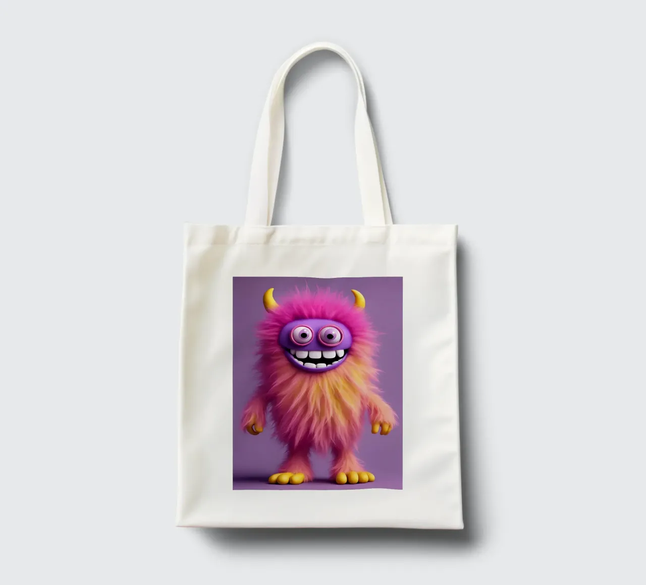 piccolo mostro 2 borsa in juta da Rezh creations