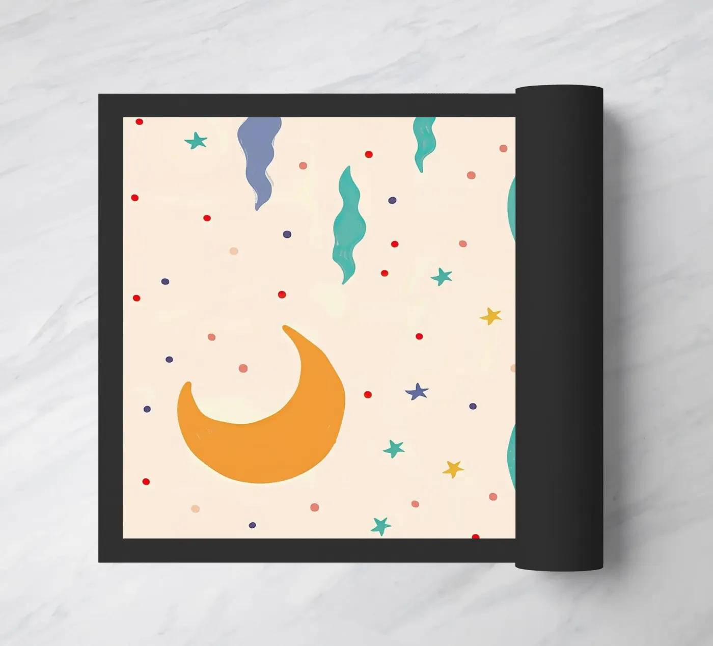 Moonlit Waves doormat by Lilo