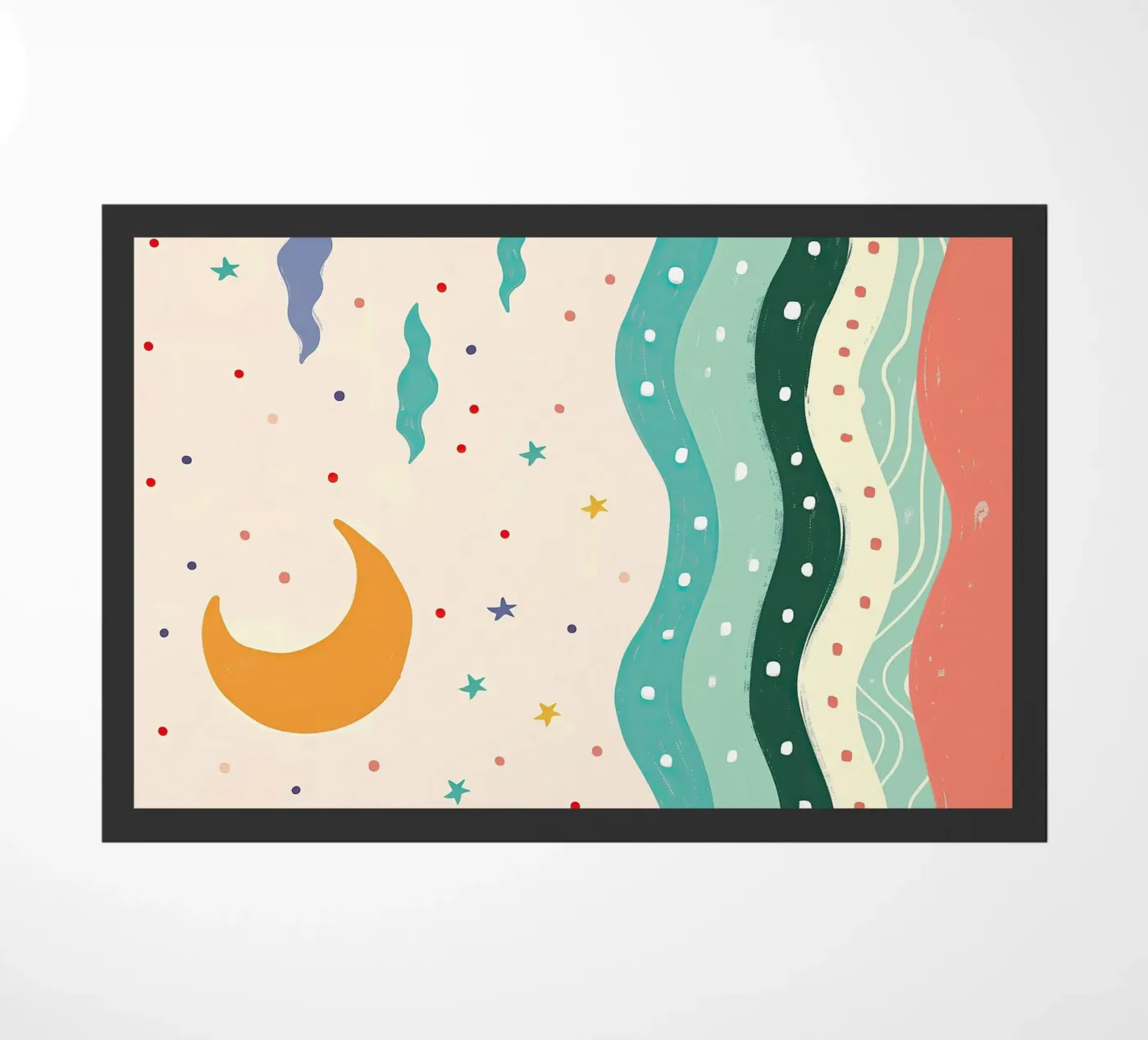 Moonlit Waves doormat by Lilo