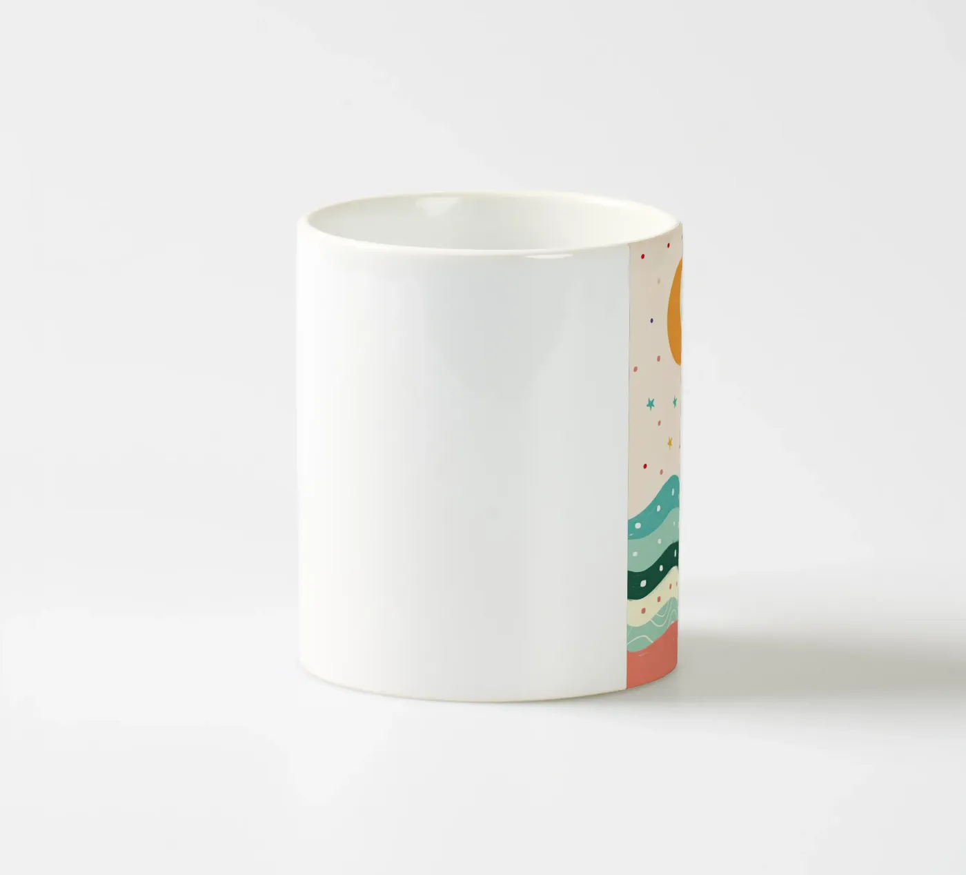 Moonlit Waves ceramic mug by Lilo
