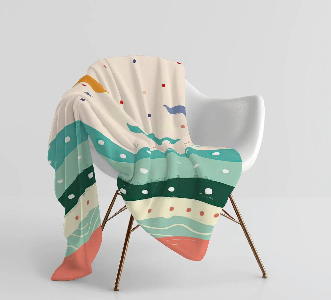 Moonlit Waves Fleecedecke von Lilo