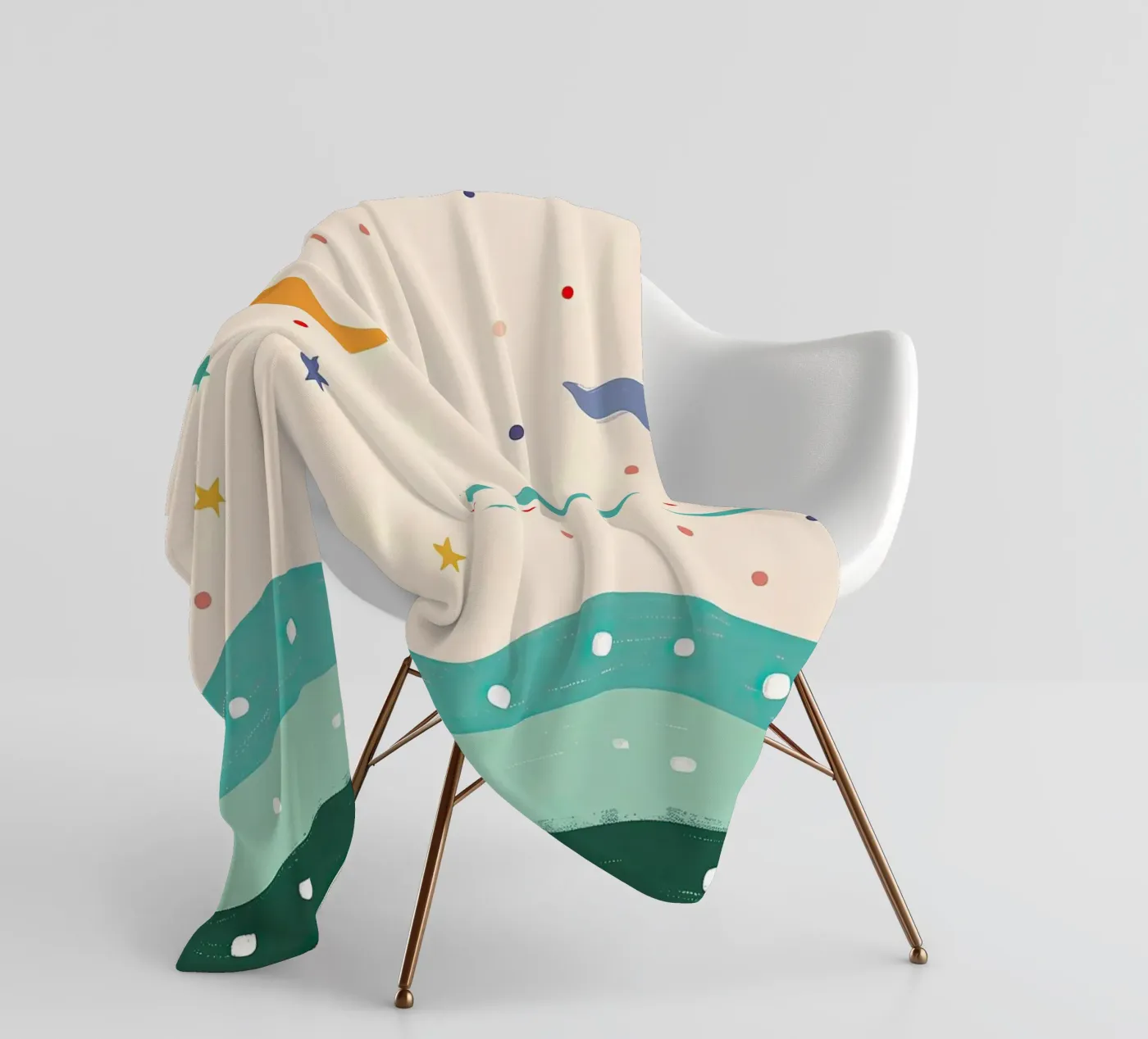 Moonlit Waves Fleecedecke von Lilo