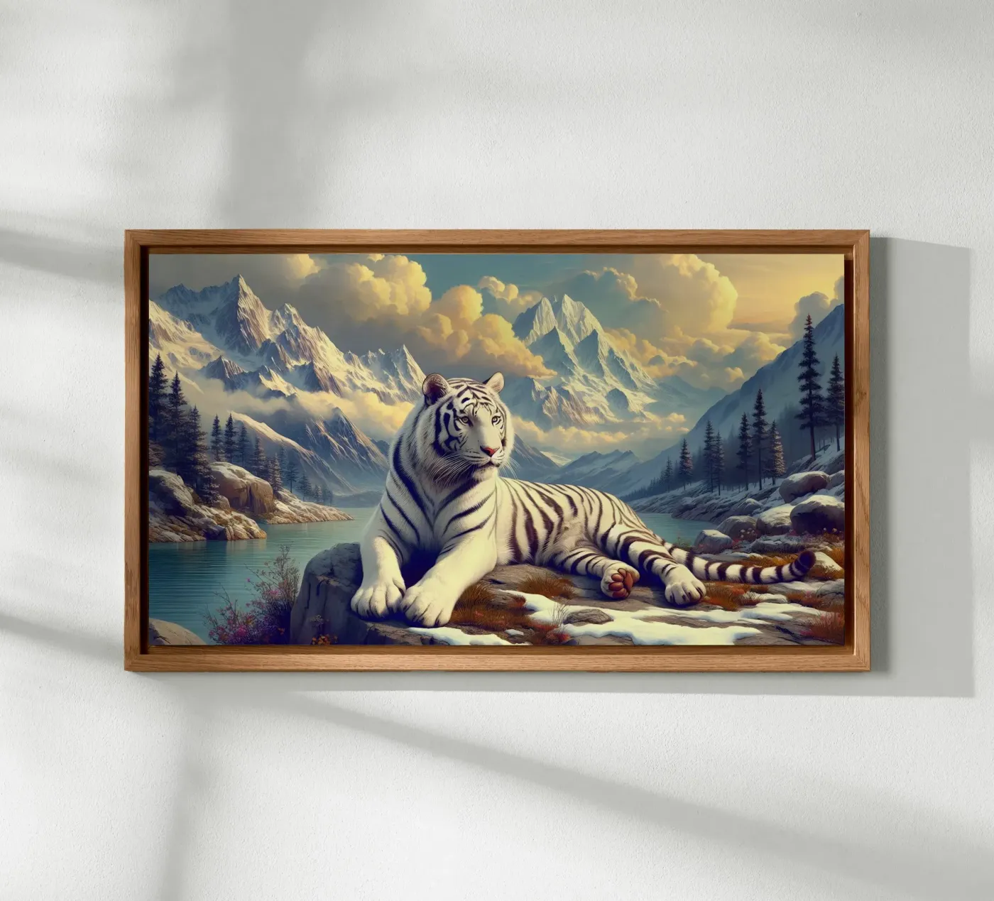 WHITE TIGER forex plate by RUBIANT ART