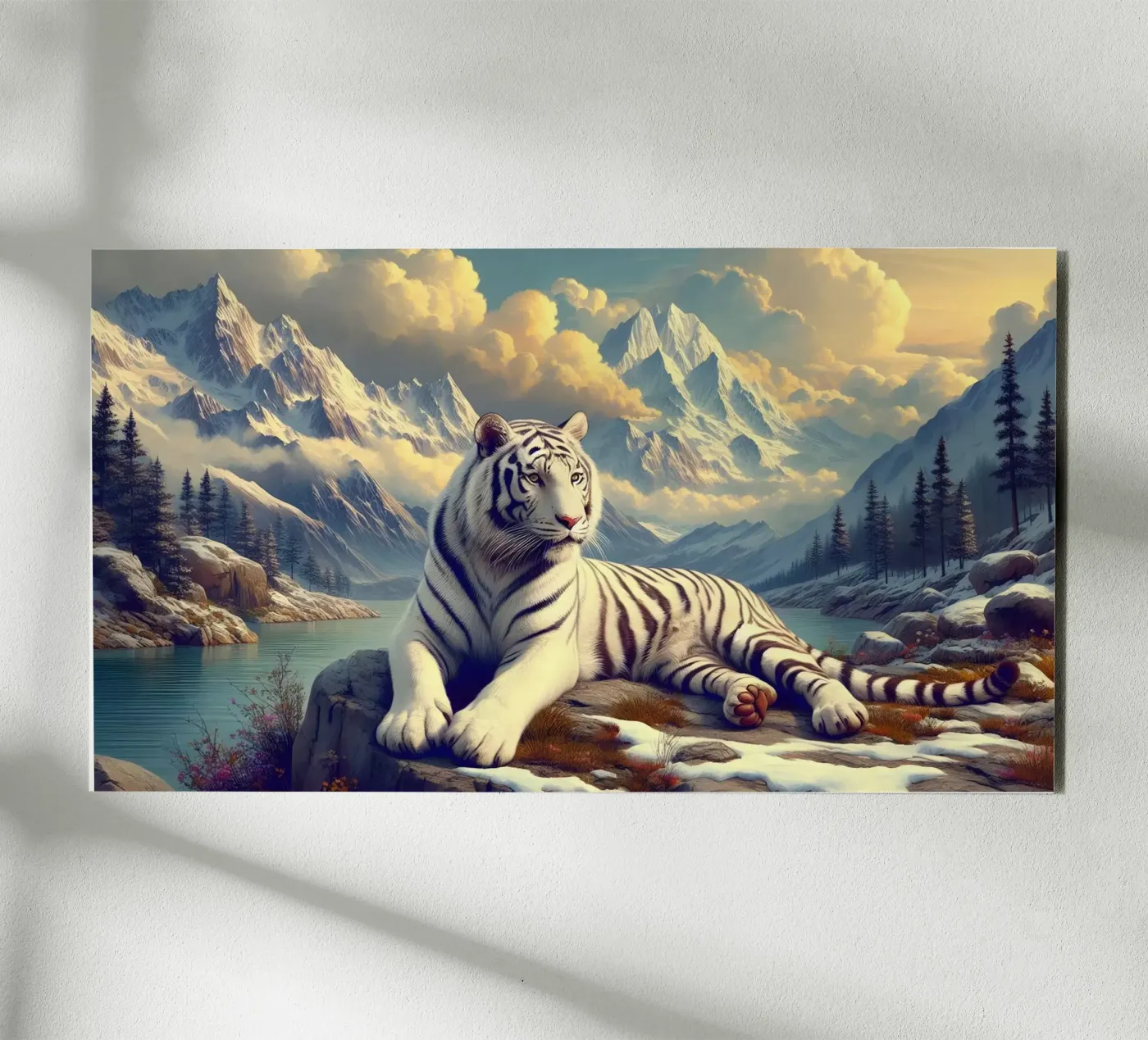 WHITE TIGER forex plate by RUBIANT ART
