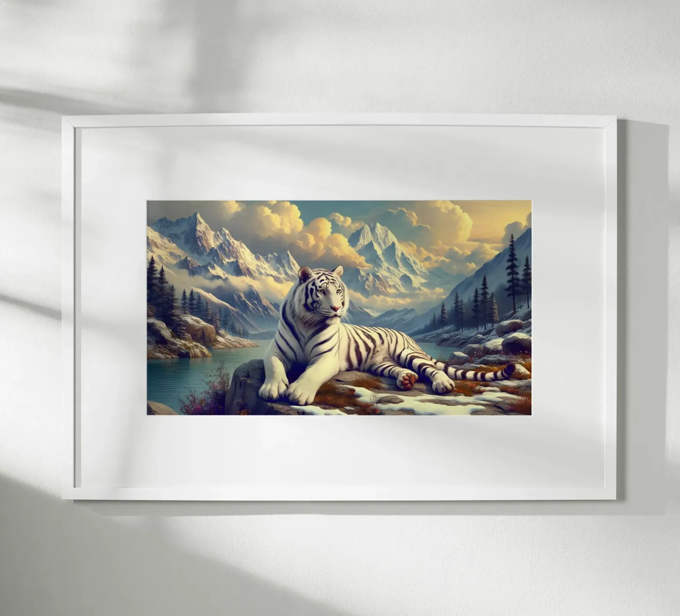 WHITE TIGER poster da RUBIANT ART