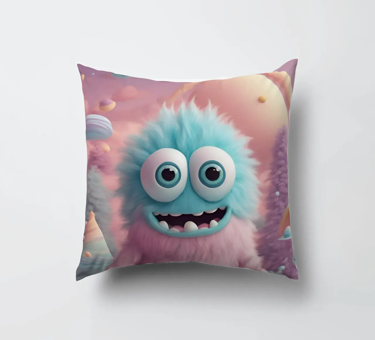 piccolo mostro 3 cuscino da Rezh creations