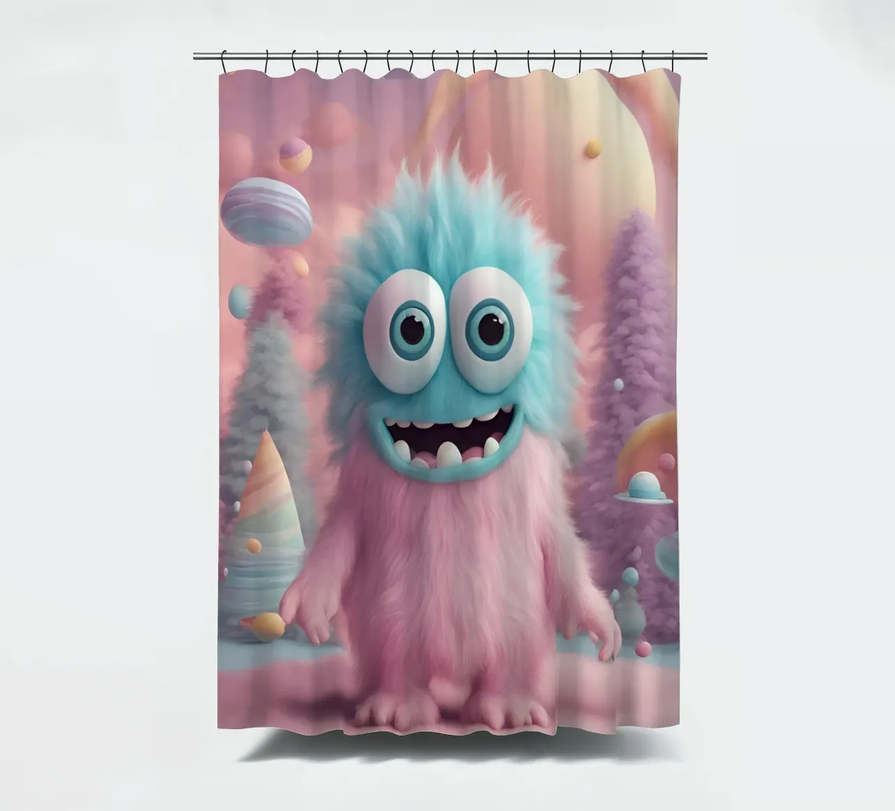 piccolo mostro 3 tenda da doccia da Rezh creations