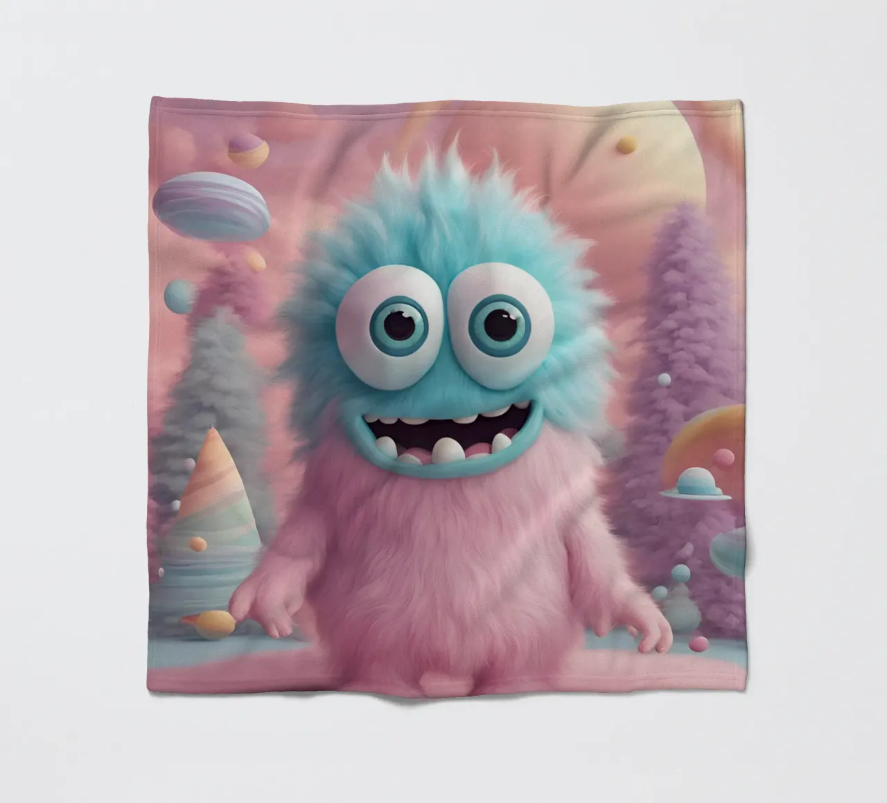piccolo mostro 3 coperta in pile da Rezh creations