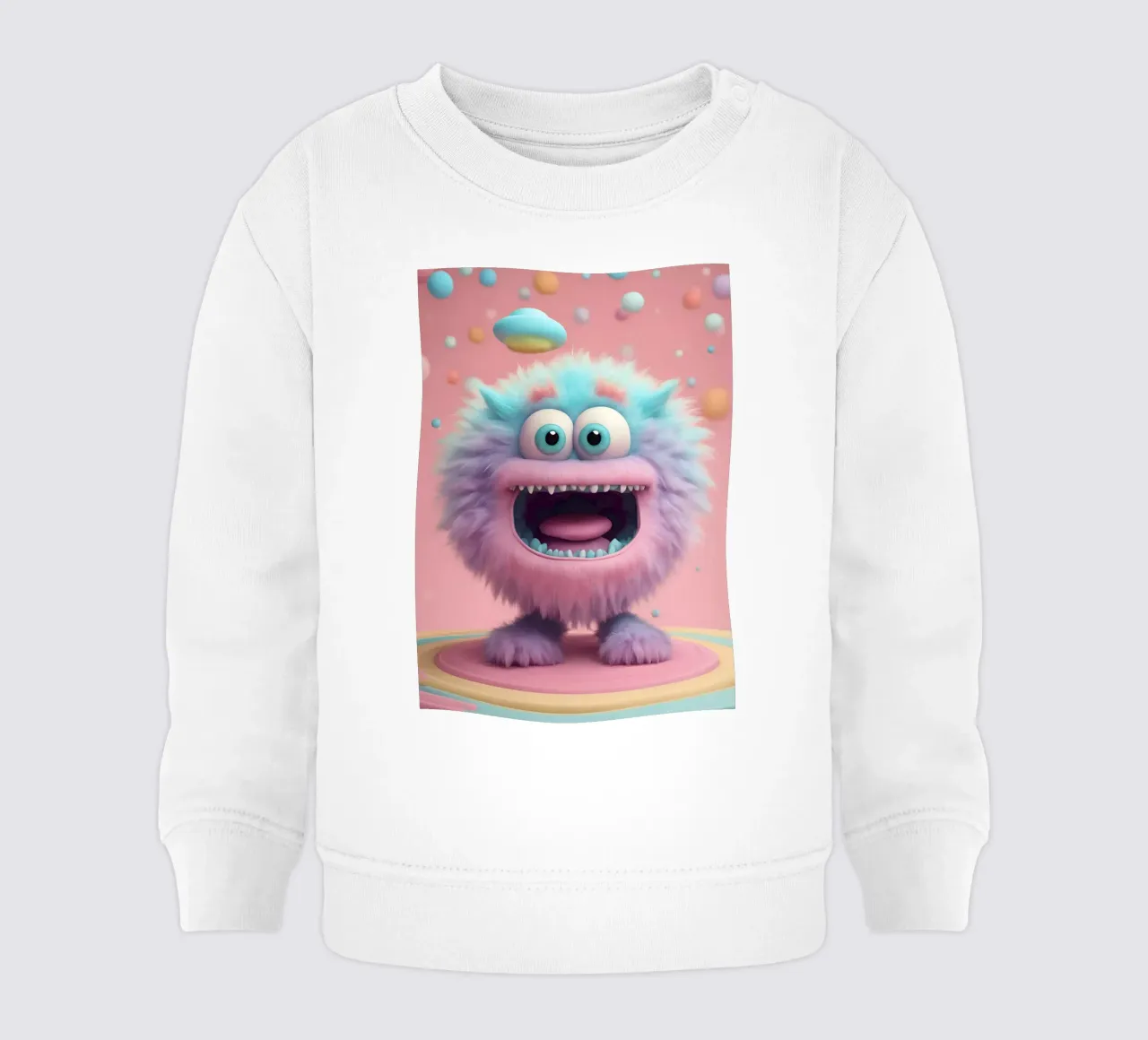 piccolo mostro 4 felpa neonato da Rezh creations