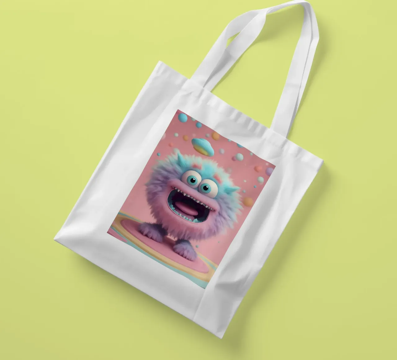 piccolo mostro 4 borsa in juta da Rezh creations