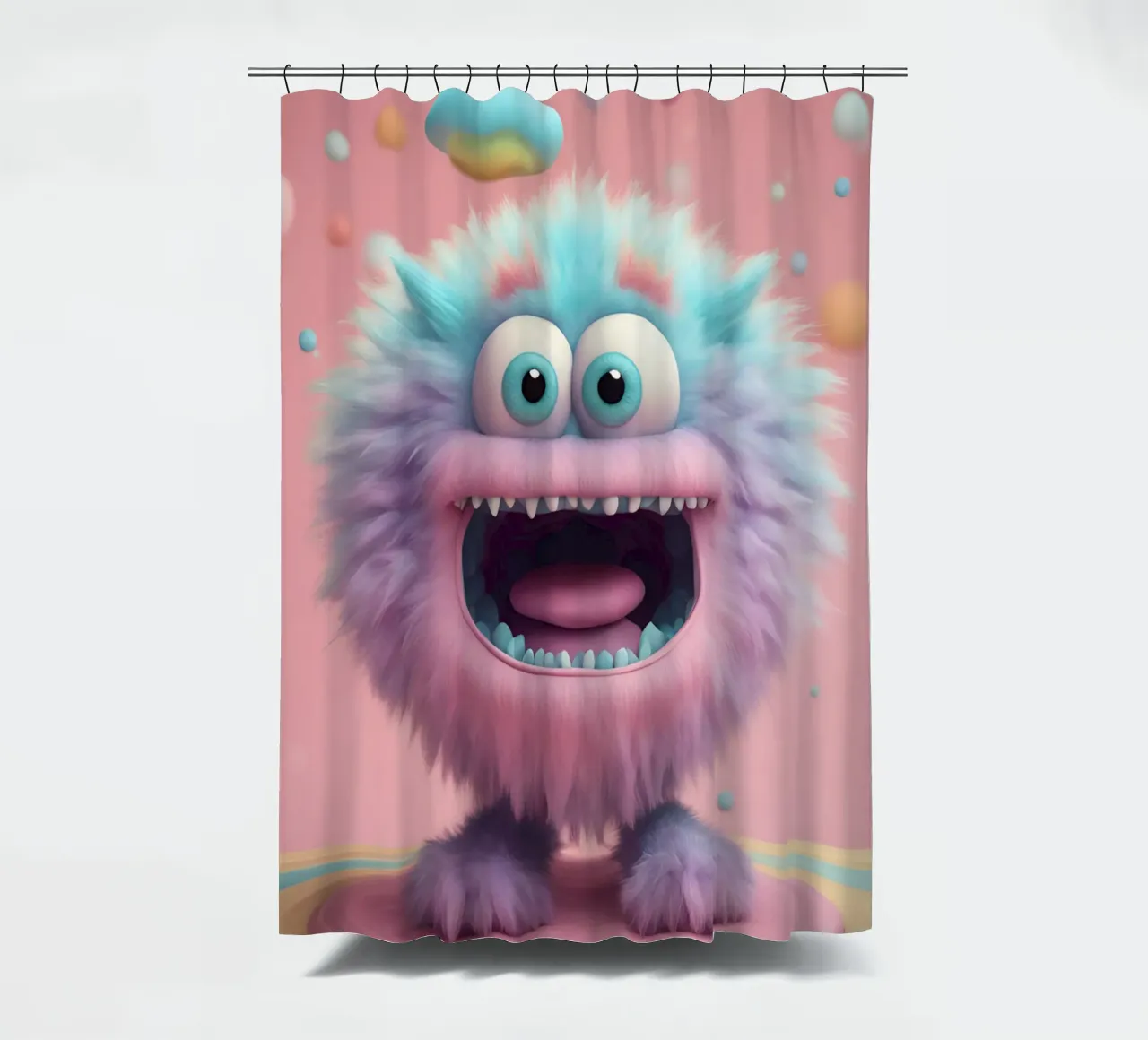 piccolo mostro 4 tenda da doccia da Rezh creations