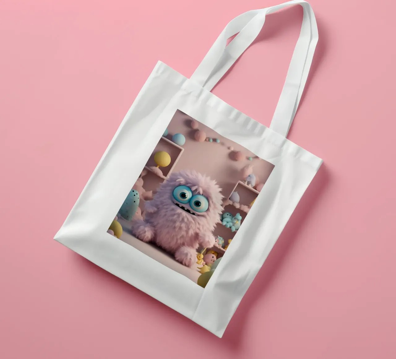 piccolo mostro 5 borsa in juta da Rezh creations