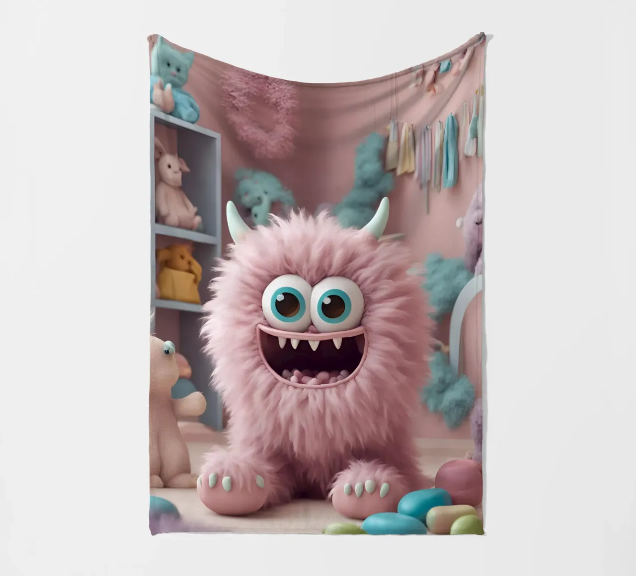 piccolo mostro 6 coperta in pile da Rezh creations