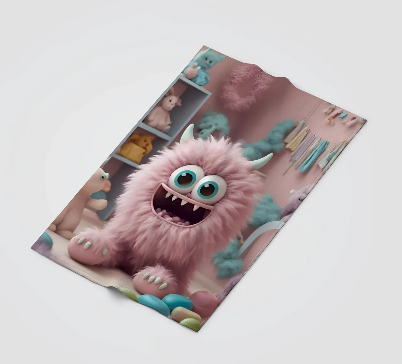 piccolo mostro 6 coperta in pile da Rezh creations