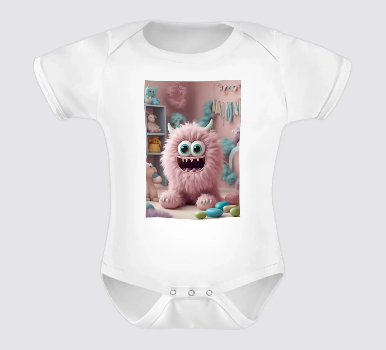 piccolo mostro 6 body neonato maniche corte da Rezh creations